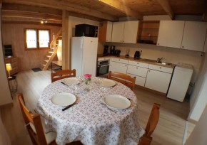 Chalet avec terrasse et vue sur le Mt-Blanc